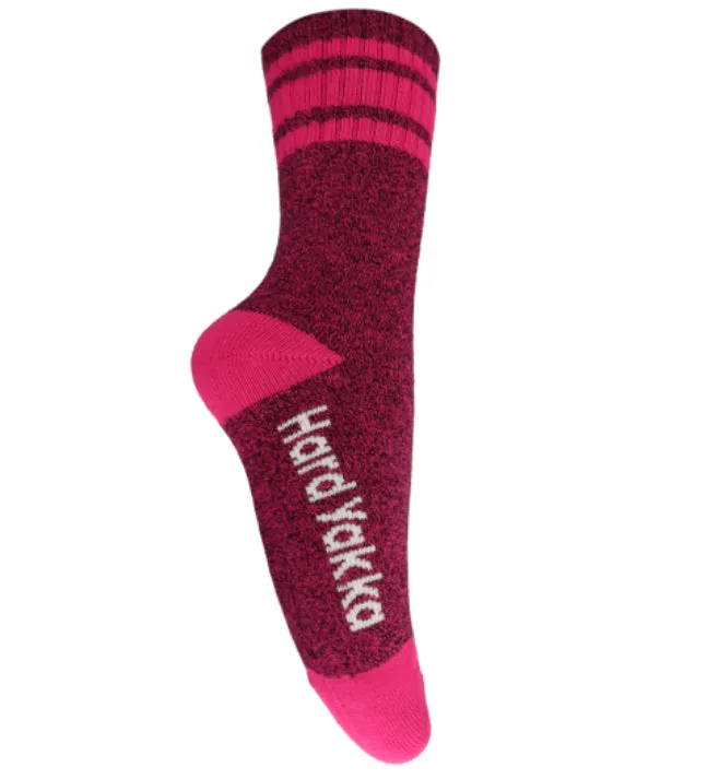 15 Pairs X Hard Yakka Womens Bamboo Work Socks Pink Marle