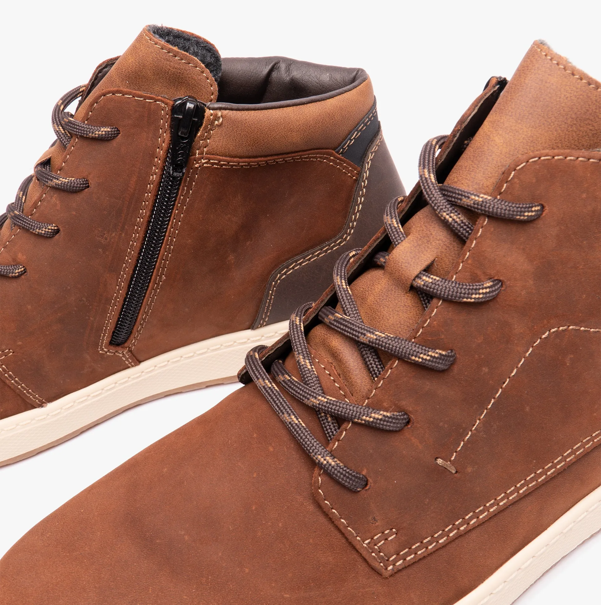 18914-22 Mens Casual Ankle Boots Chestnut