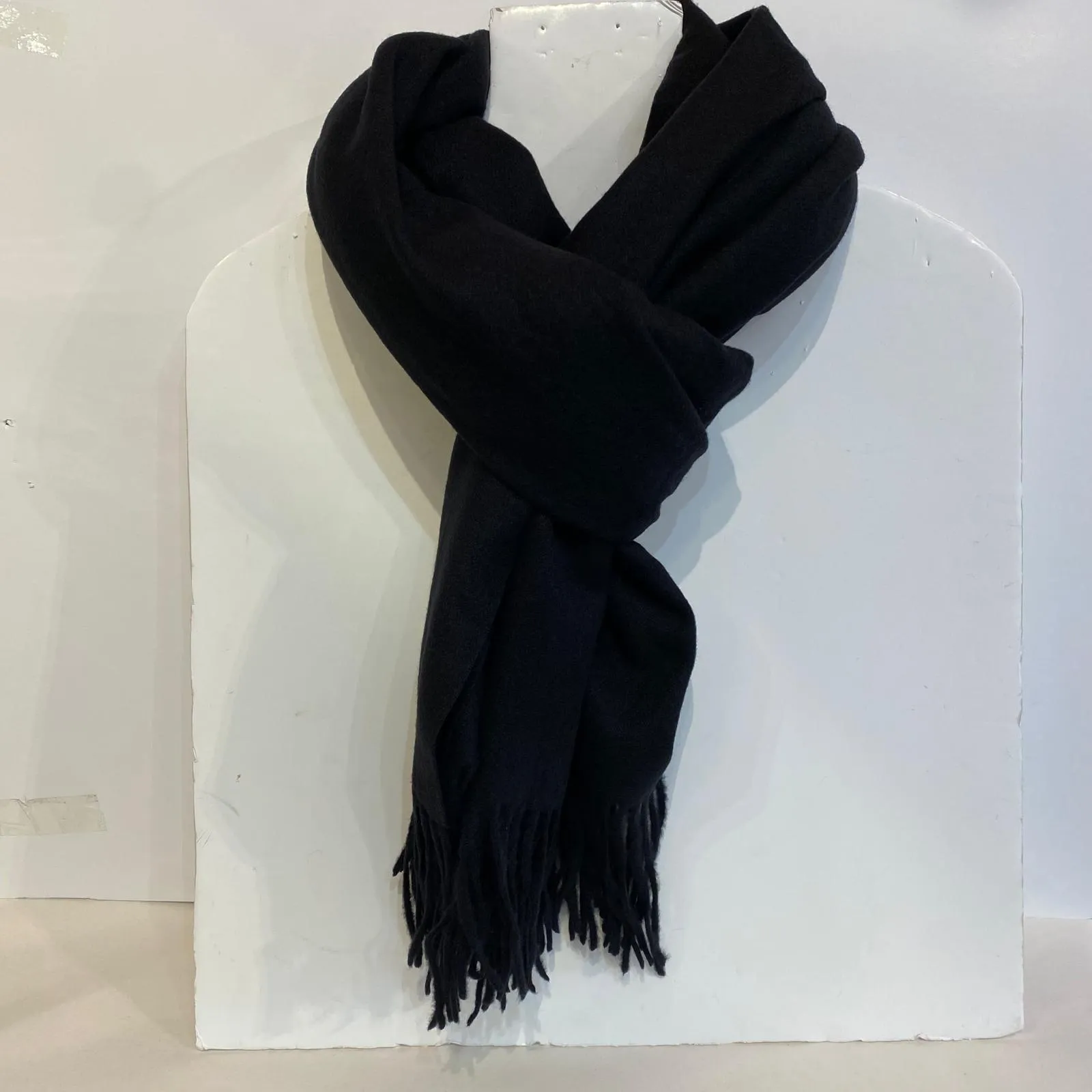 Adele- Cashmere Wool Blend Scarf - Black