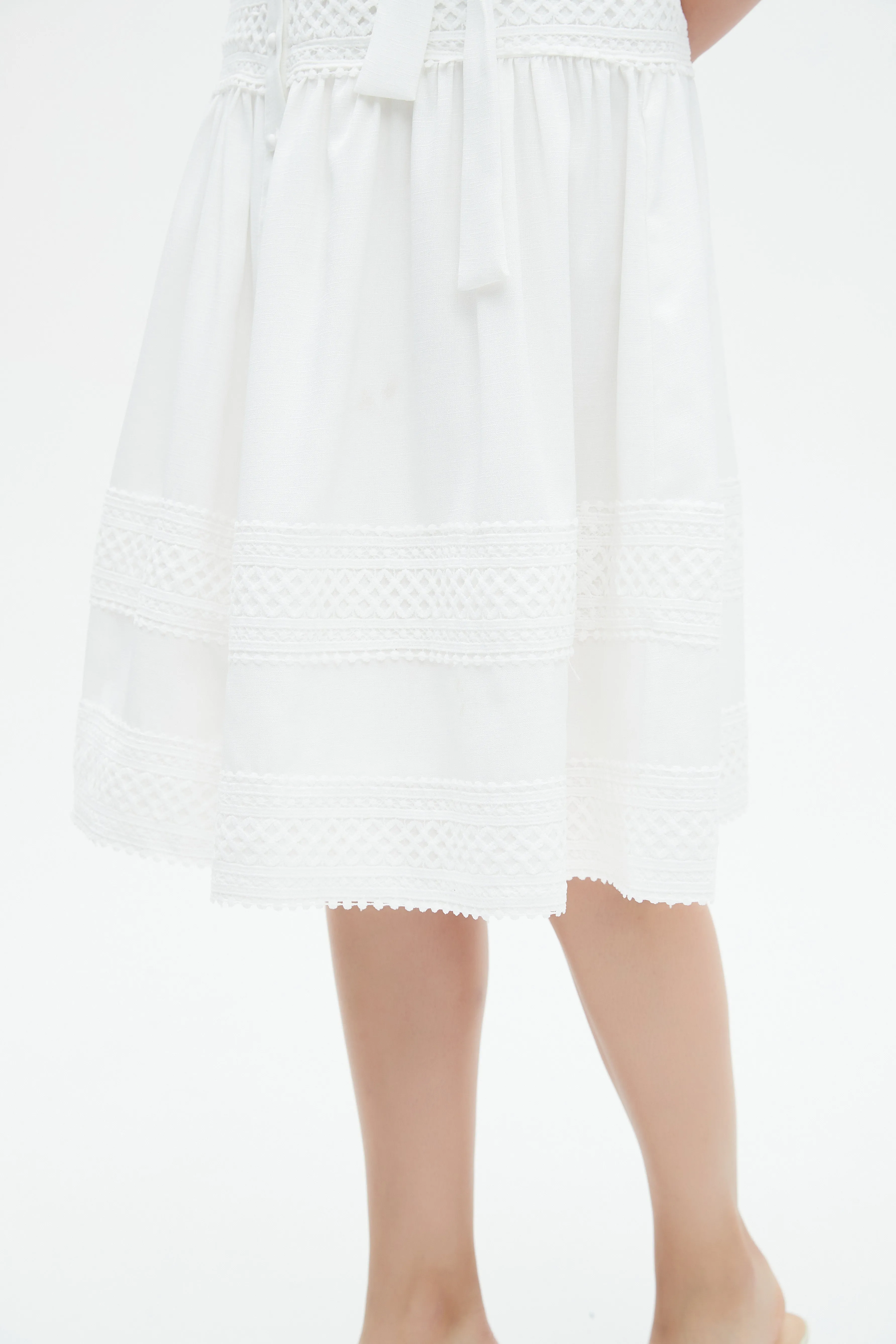 BLANCA LINEN & LACE DRESS byMM