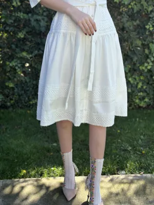 BLANCA LINEN & LACE DRESS byMM