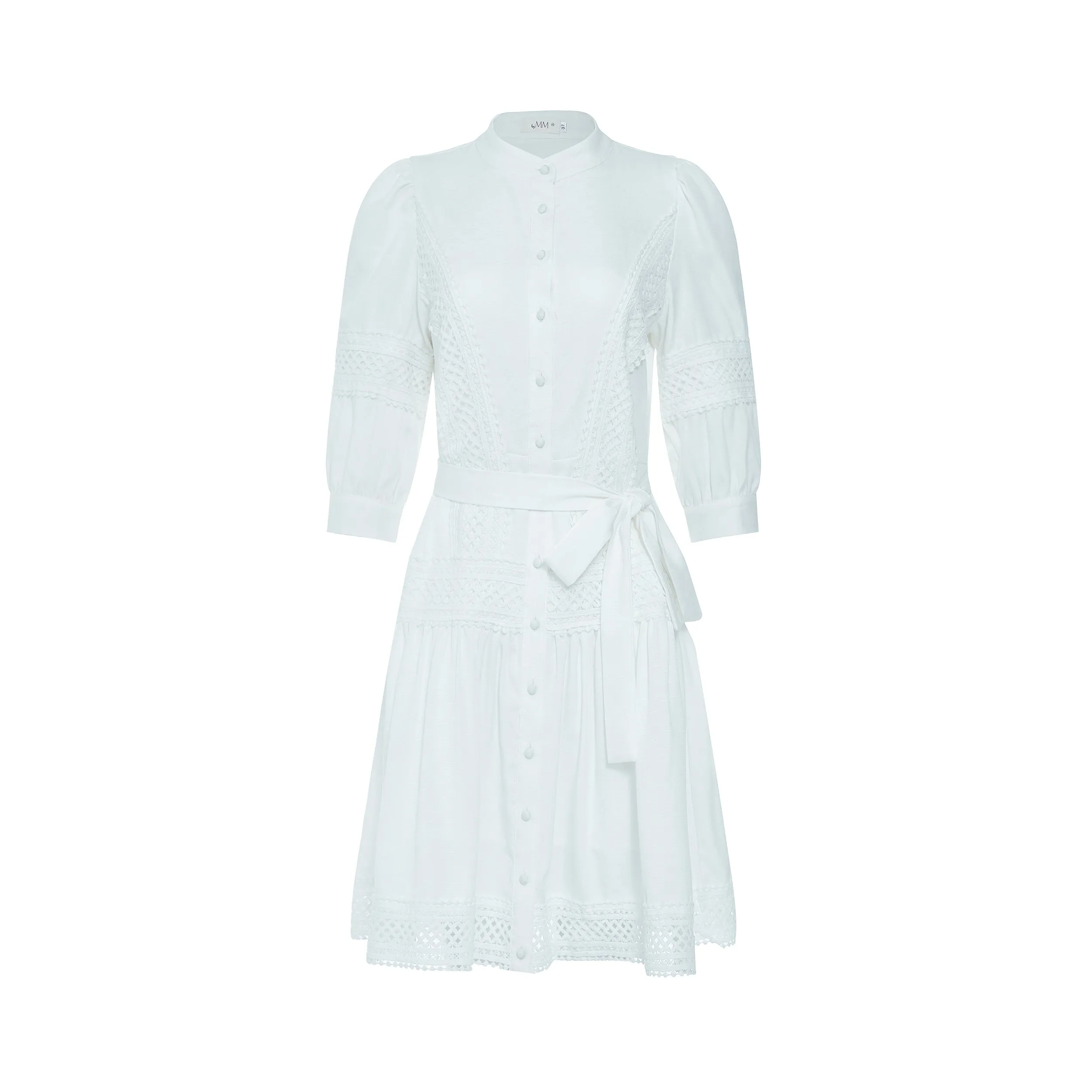 BLANCA LINEN & LACE DRESS byMM