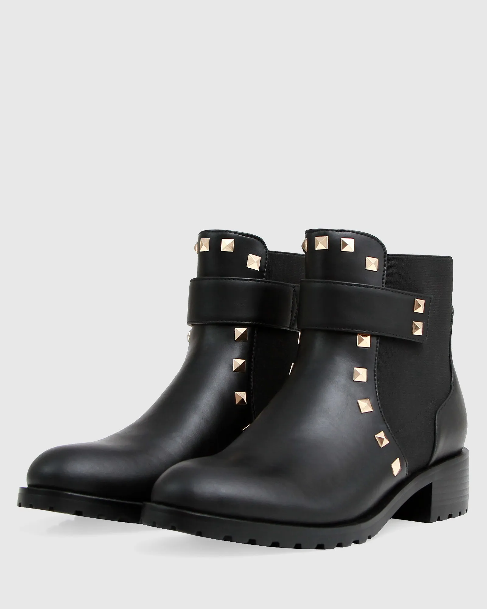 City Lights Leather Ankle Boot - Black