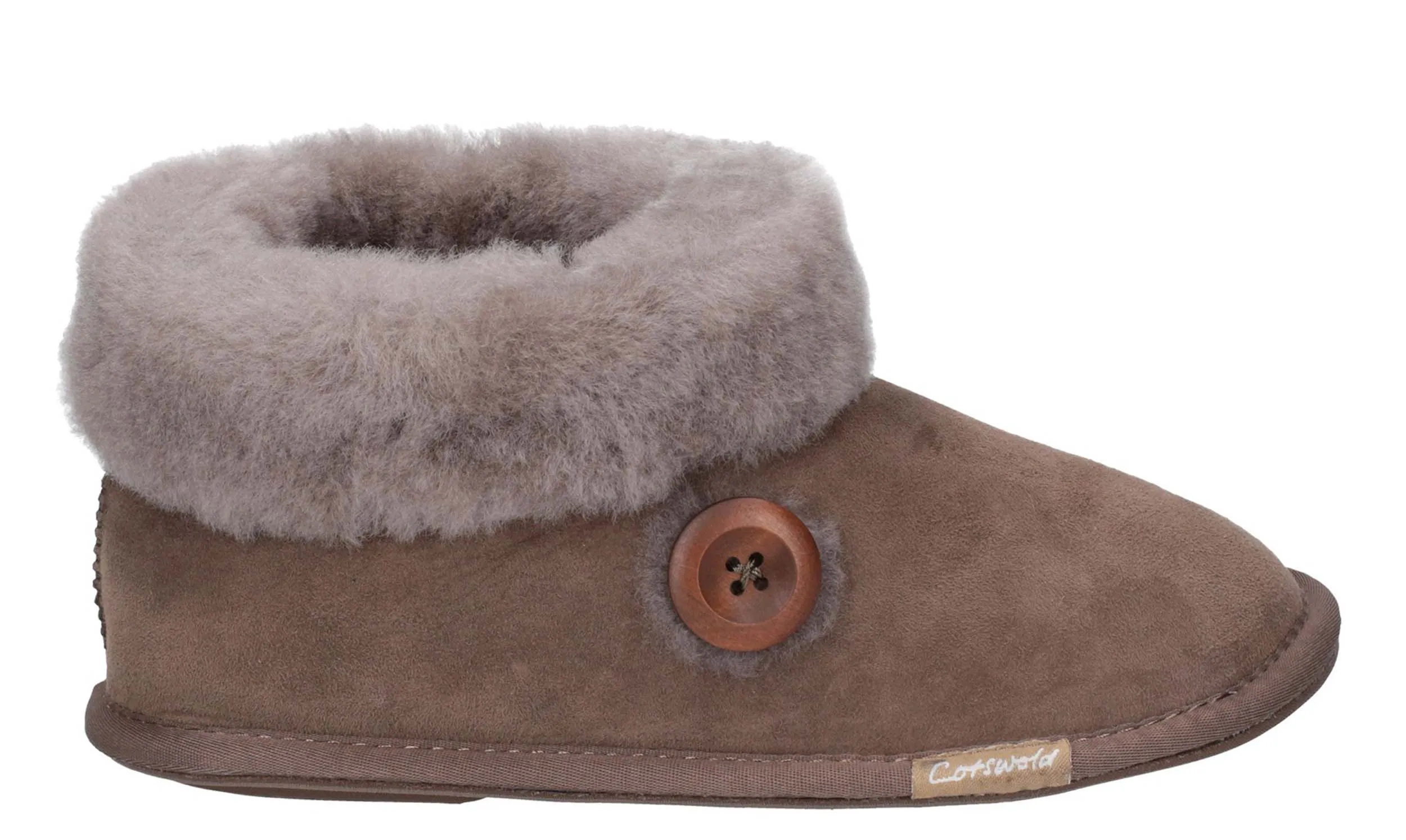 Cotswold Wotton Womens Sheepskin Slipper Bootie