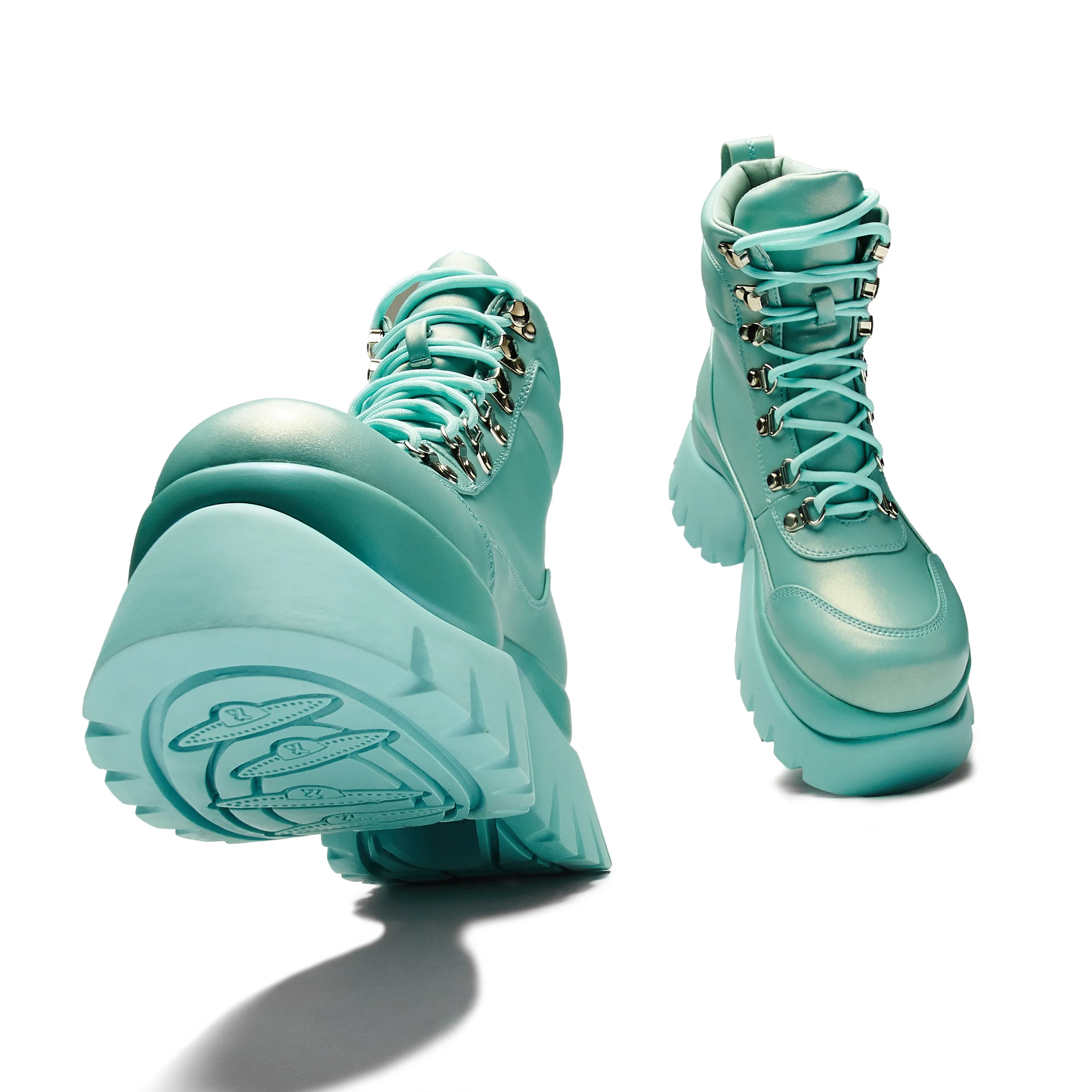 Gooey Baby Blue 'Monster' Platform Boots