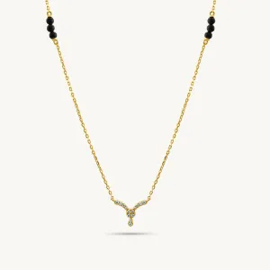 Kanike Diamond Mangalsutra   | BIS Hallmarked | 18k Gold Vermeil