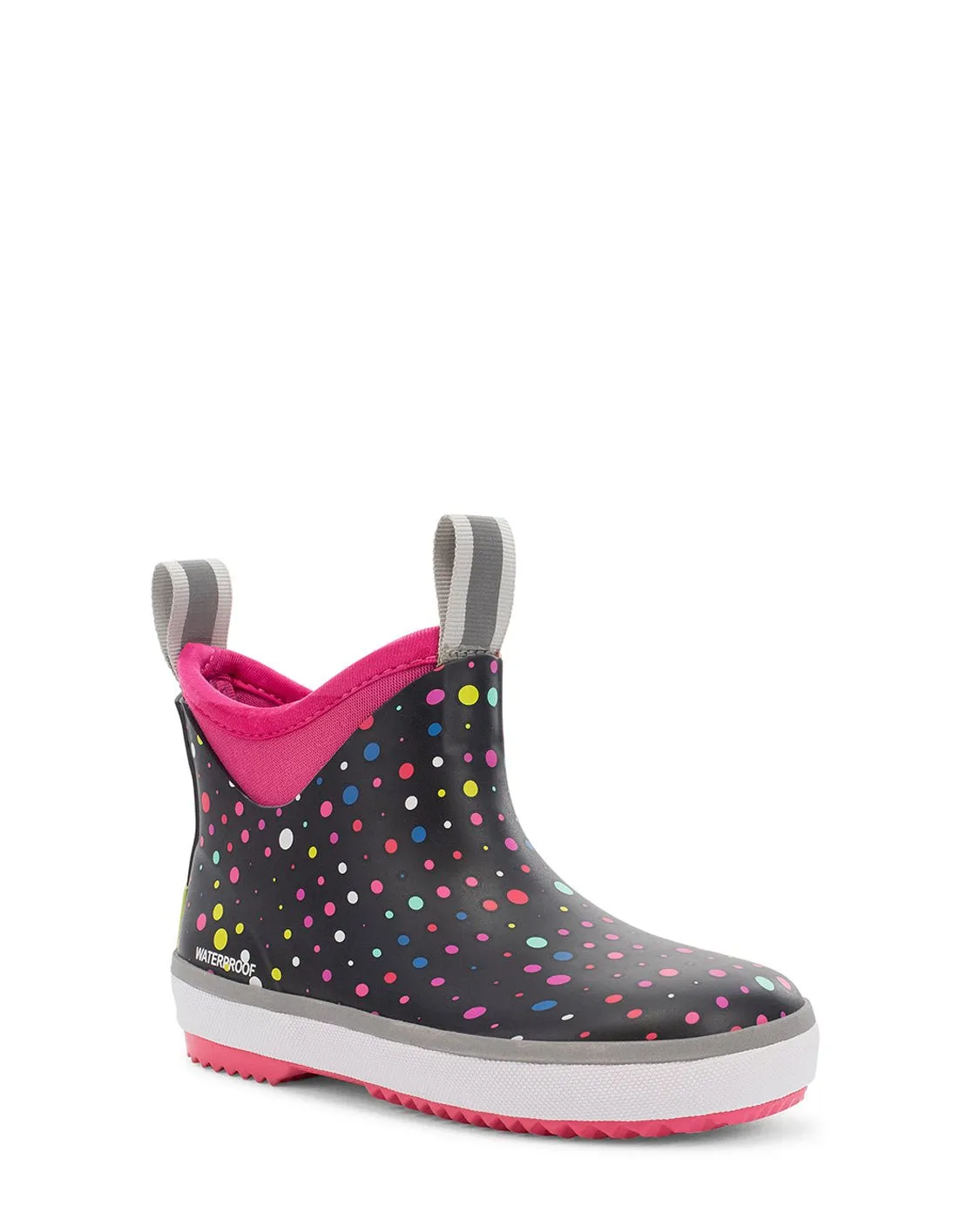 Kids Element Neoprene Ankle Rain Boot - Black/Pink