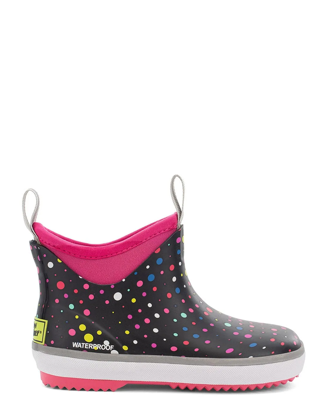 Kids Element Neoprene Ankle Rain Boot - Black/Pink