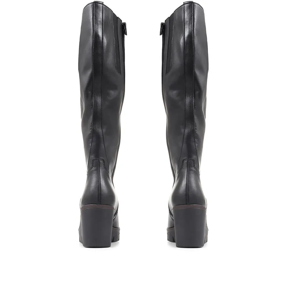 Knee High Wedge Boots - GAB36521 / 322 692