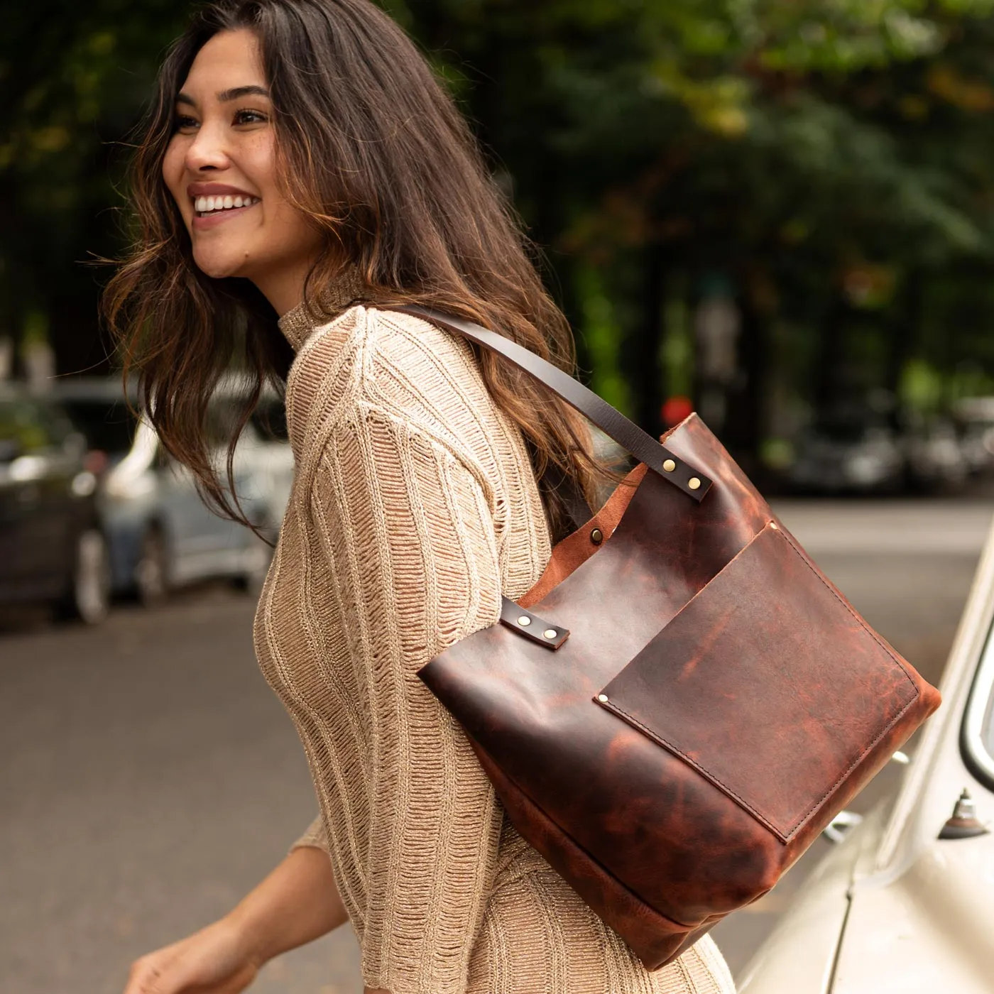 Leather Tote Bag