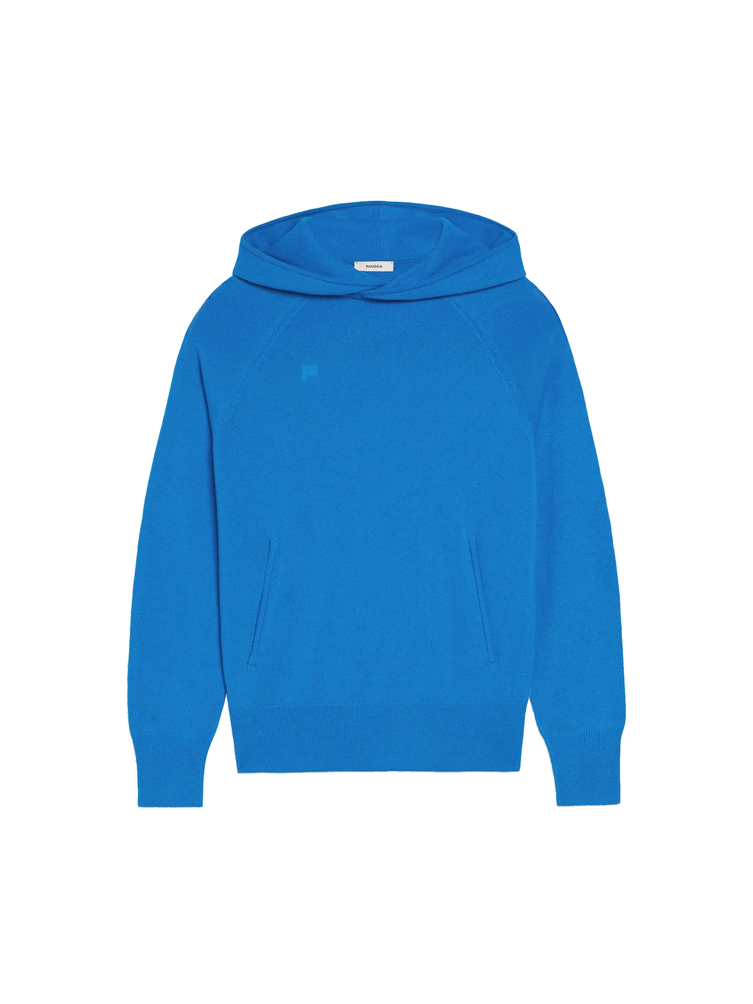 Mens Recycled Cashmere Hoodie—cerulean blue