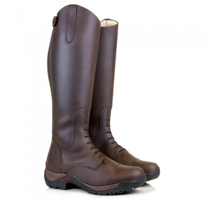 Nebraska Wool-lined Long Riding Field Boots  - Brown