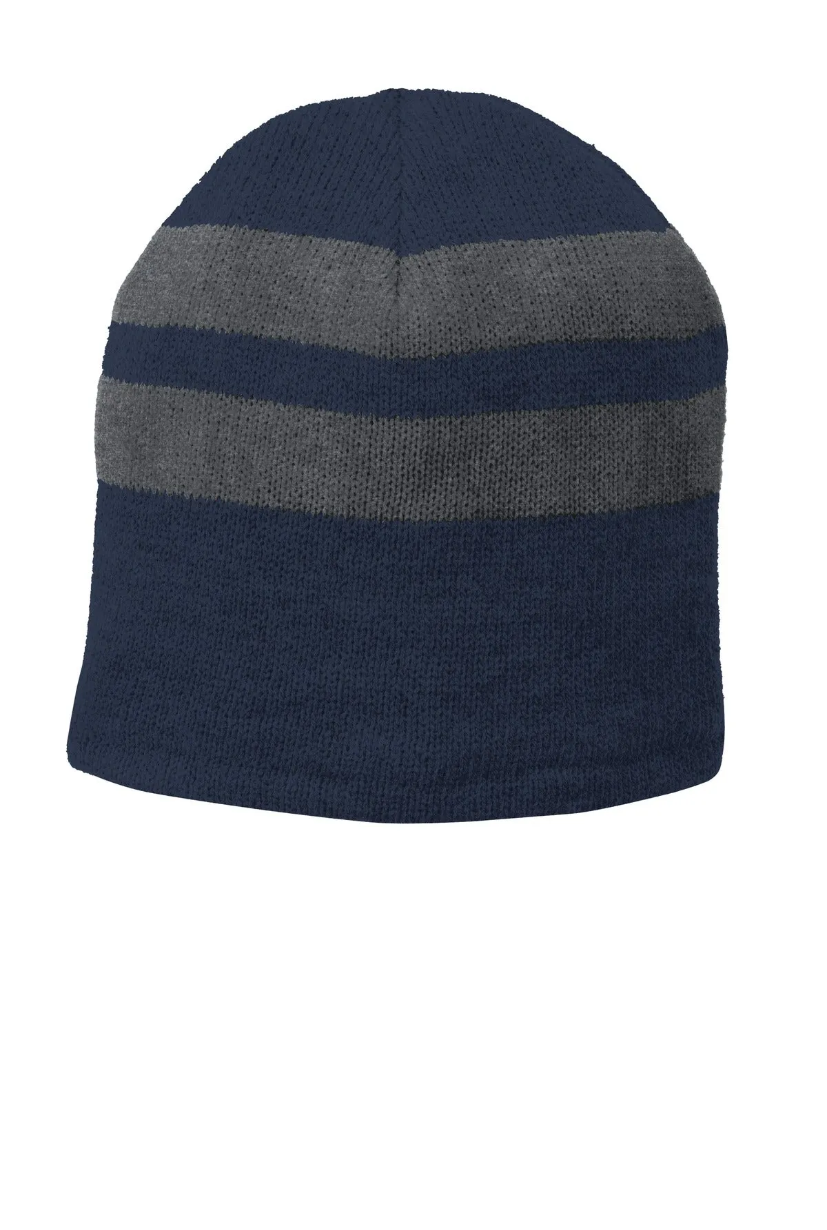 Port & Company® Fleece-Lined Striped Beanie Cap. C922