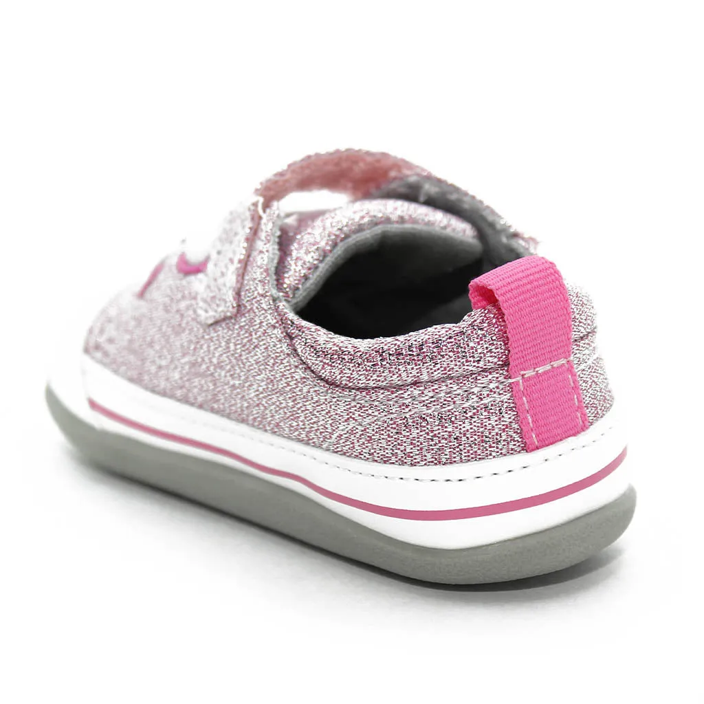 See Kai Run Stevie Sneakers Pink Glitter Infants Walkers Girls - Kids Shoes