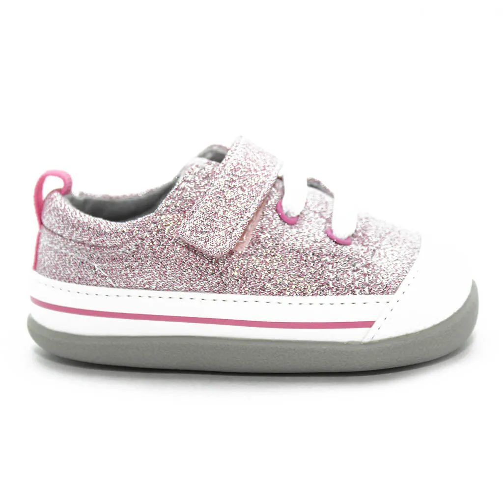 See Kai Run Stevie Sneakers Pink Glitter Infants Walkers Girls - Kids Shoes