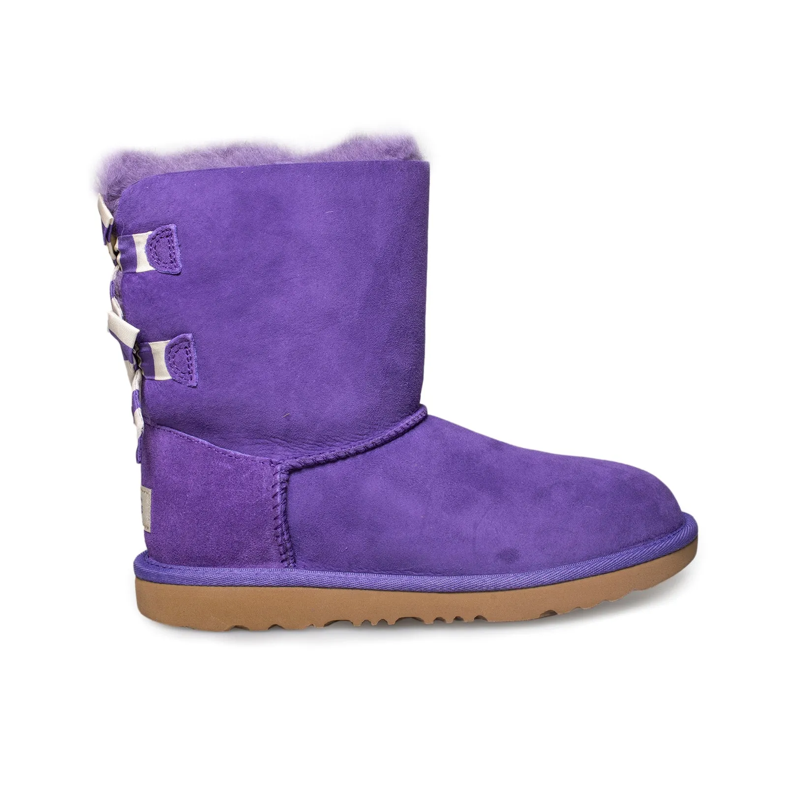 UGG Bailey Bow II Striped Violet Bloom Boots - Kid's