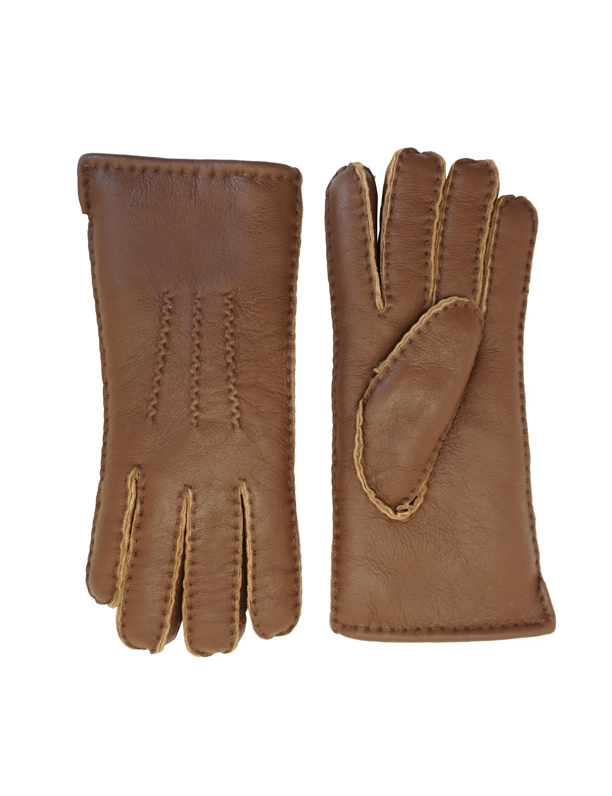 YISEVEN Men's  Lambskin Shearling Leather Gloves