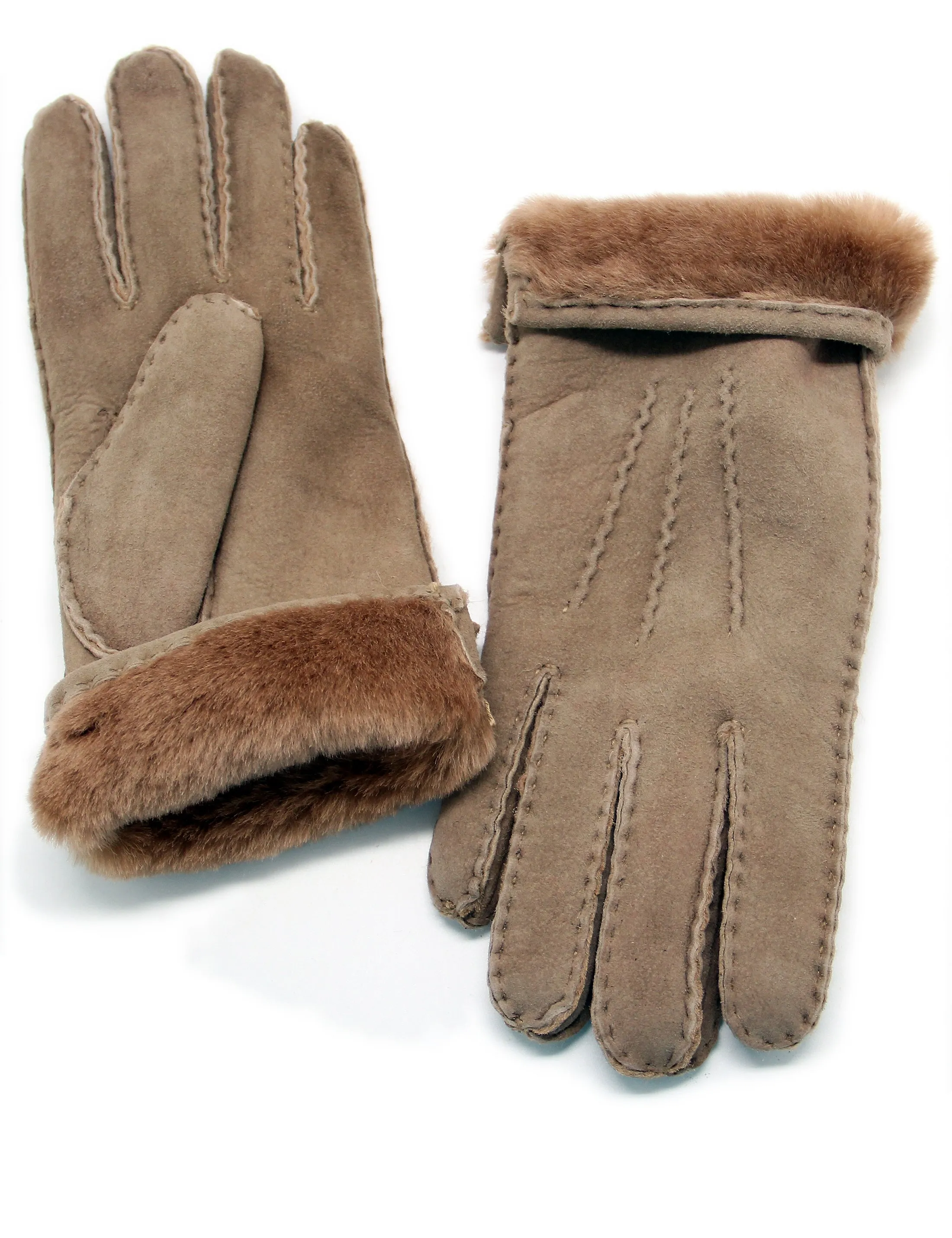 YISEVEN Womens Sheepskin Leather Shearling Gloves